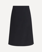 Wool and silk Skirt - BLACK | Base Blu