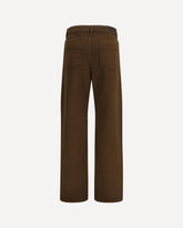 Five-pocket twill Pants - BROWN | Base Blu