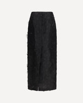 Gonna lunga Adepto in seta - NERO | Base Blu