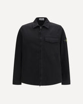 Cotton Shirt Jacket - BLACK | Base Blu