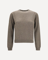 Maglione girocollo Classic in baby cashmere - MARRONE | Base Blu