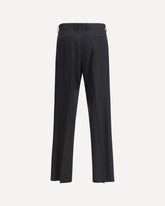 Trousers in Cotton Gabardine - BLACK | Base Blu