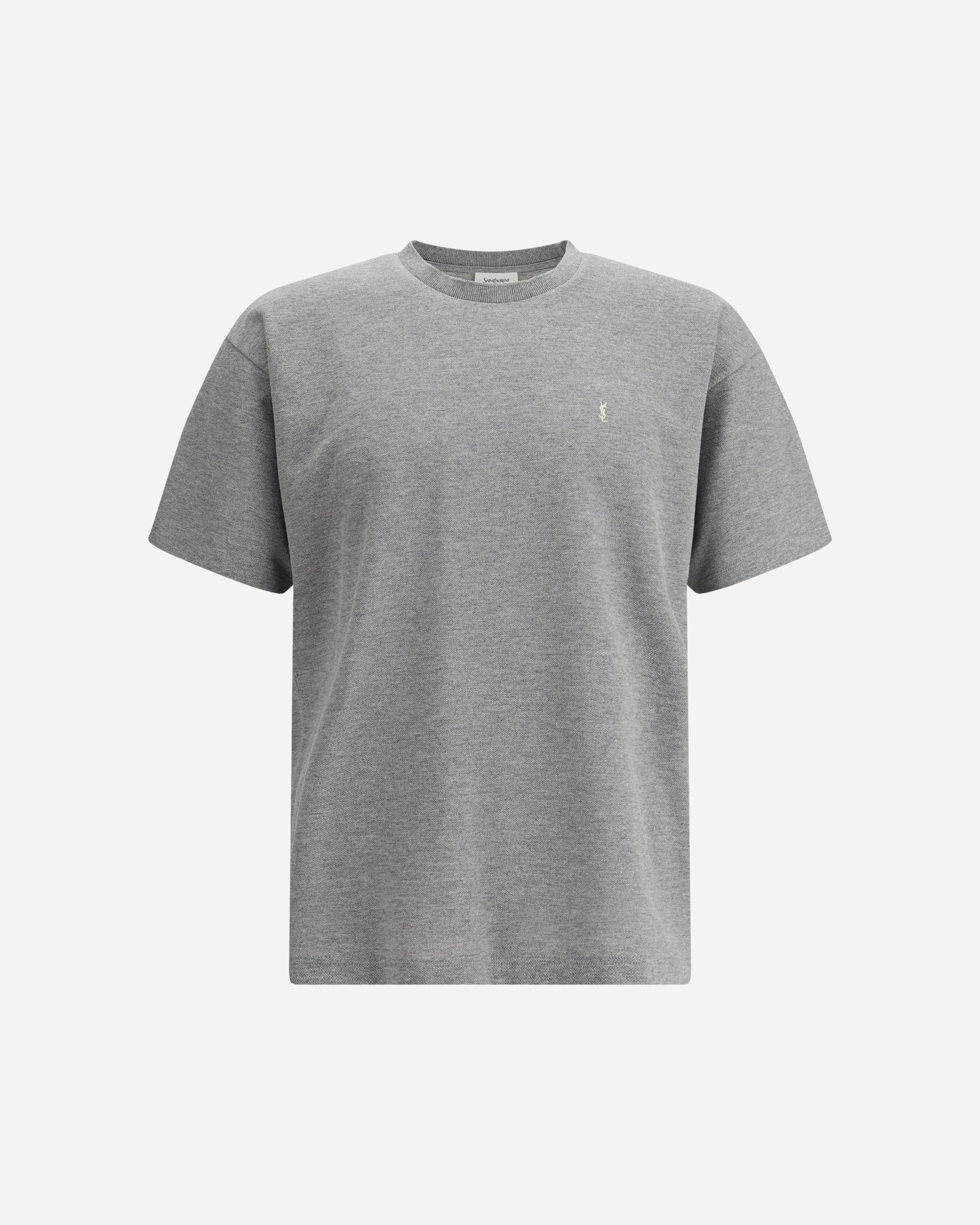 SAINT LAURENT Oversized T-shirt GREY Base Blu1