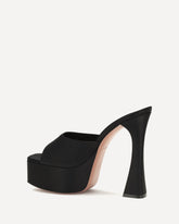 Sandali Dalida in satin - NERO | Base Blu