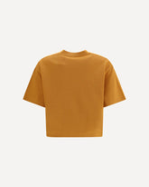 Cassandre oversized T-Shirt in piqué cotton - YELLOW | Base Blu