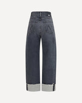 Half Pipe flood cuff fray Jeans - BLACK | Base Blu