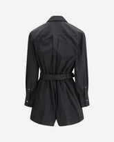 Buckle-belted Playsuit - BLACK | Base Blu