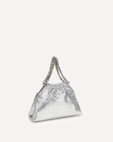 Borsa a Spalla Falabella piccola in similpelle - ARGENTO | Base Blu