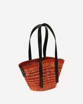 Braid raffia Shoulder Bag by the Loewe x Paula’s Ibiza - RED | Base Blu
