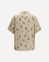 Papier Floral print silk bowling Shirt - MULTICOLOUR | Base Blu