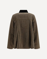 Neppy denim Overshirt - BROWN | Base Blu