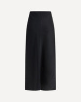 Satin midi Skirt - BLACK | Base Blu