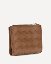 Lambskin Intrecciato Wallet - BROWN | Base Blu