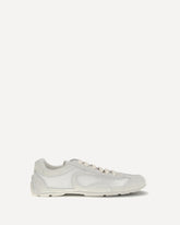 Sneakers Montecarlo in pelle scamosciata e rete - BIANCO | Base Blu