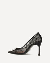 Décolletés Camelia in pizzo - NERO | Base Blu