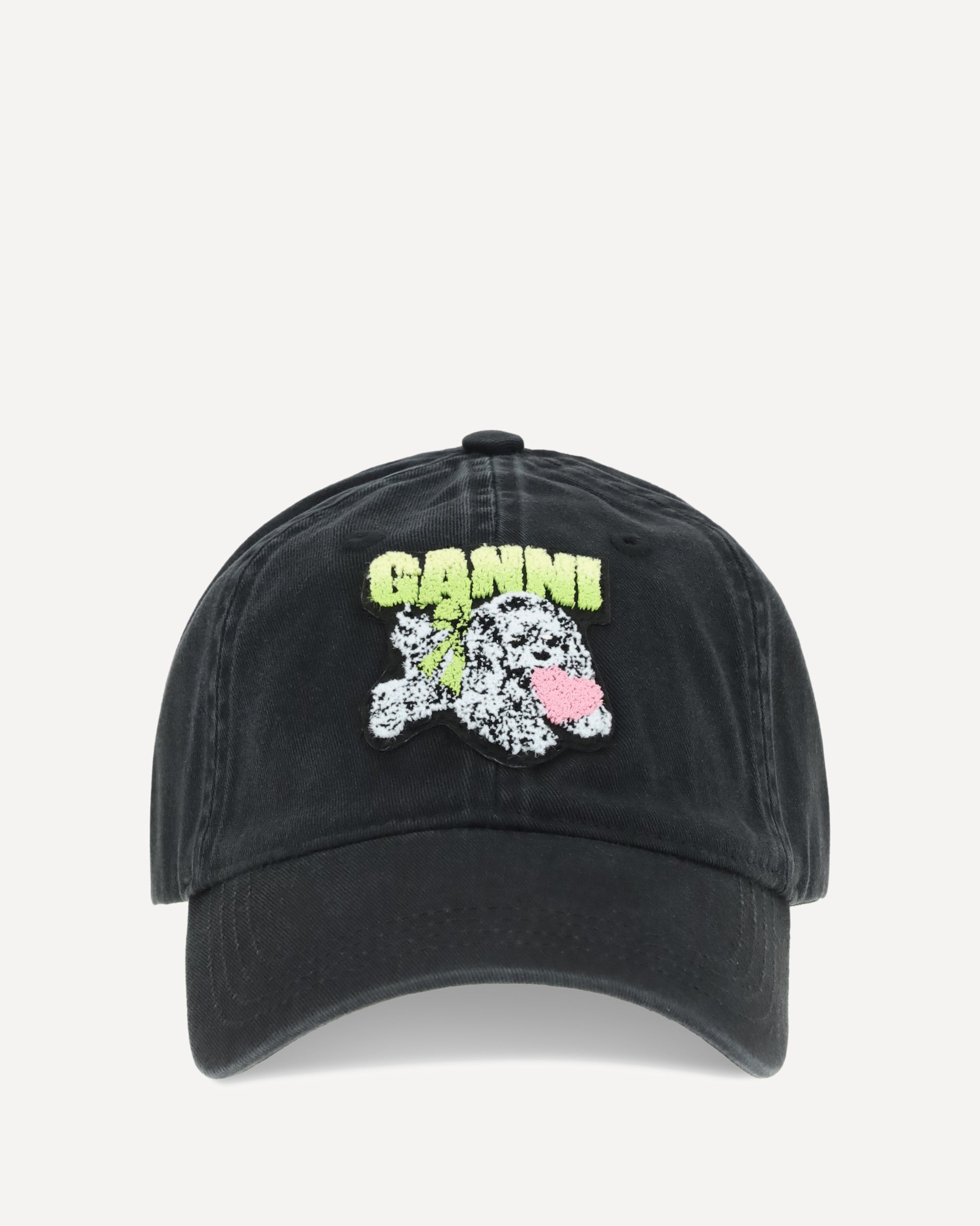 GANNI Puppy Baseball Cap BLACK | Base Blu