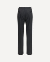 Tailored Pants with front pleats - BLACK | Base Blu