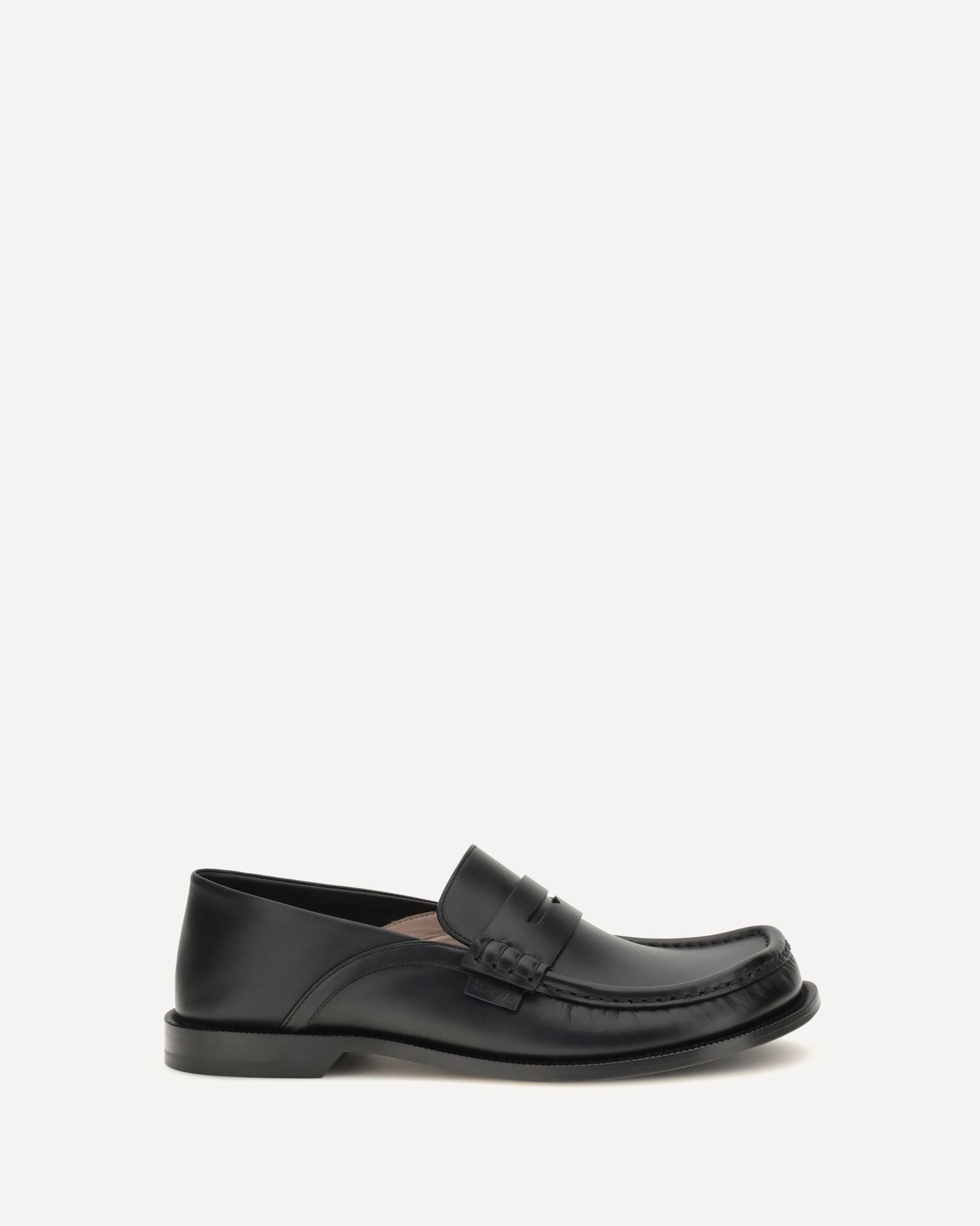 Loewe Sleek Calf Leather Loafers - NWT Loewe Campo Brushed-leather Loafers | Wardrobe Icons main image 2
