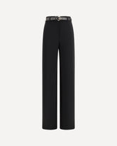 Elegant Pants with belt - BLACK | Base Blu