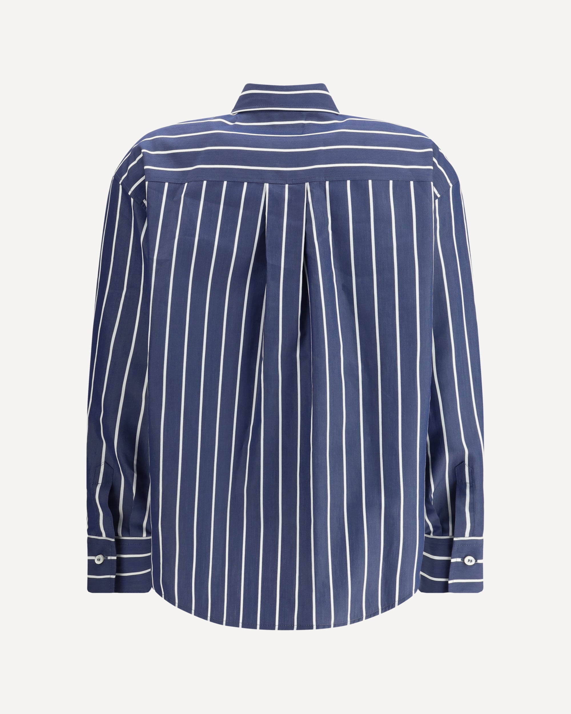 BRUNELLO CUCINELLI Striped Shirt BLUE | Base Blu