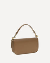 Leather Handbag - BROWN | Base Blu