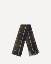 Stanway Tartan Wrap Scarf - GREEN | Base Blu