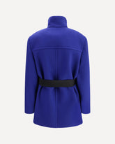 Cappotto corto in lana - BLU | Base Blu