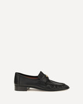 Letti leather Loafers - BLACK | Base Blu