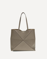 Large horizontal Puzzle Fold Tote - GREY | Base Blu