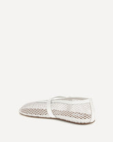 Mesh Ballerinas - WHITE | Base Blu