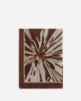 Foulard in Pongée Bloom Print in seta - BORDEAUX | Base Blu
