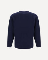 GRS lambswool crewneck Sweater - BLUE | Base Blu