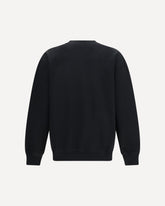 Vintage embroidered logo Sweatshirt - BLACK | Base Blu