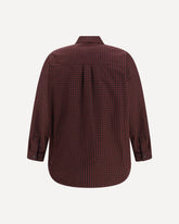 Giacca in Cotone con Motivo a Quadri - BORDEAUX | Base Blu