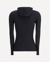 Hooded long sleeve Sweater - BLACK | Base Blu