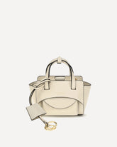 Borsa a Mano Flap mini - CREMA  | Base Blu