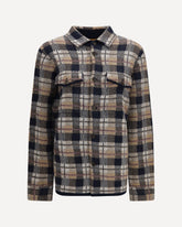 Checked cashmere Shirt - BROWN | Base Blu