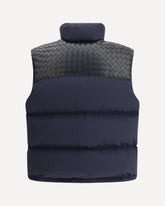Gilet imbottito in popeline satinato - BLU | Base Blu