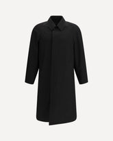 Single-breasted Coat with long sleeves - BLACK | Base Blu