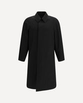 Single-Breasted Coat with long sleeves - BLACK | Base Blu