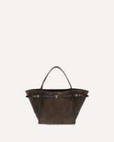 Suede Tote Bag - BROWN | Base Blu