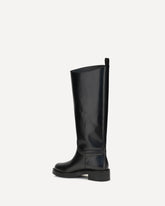 Celia leather Boots - BLACK | Base Blu