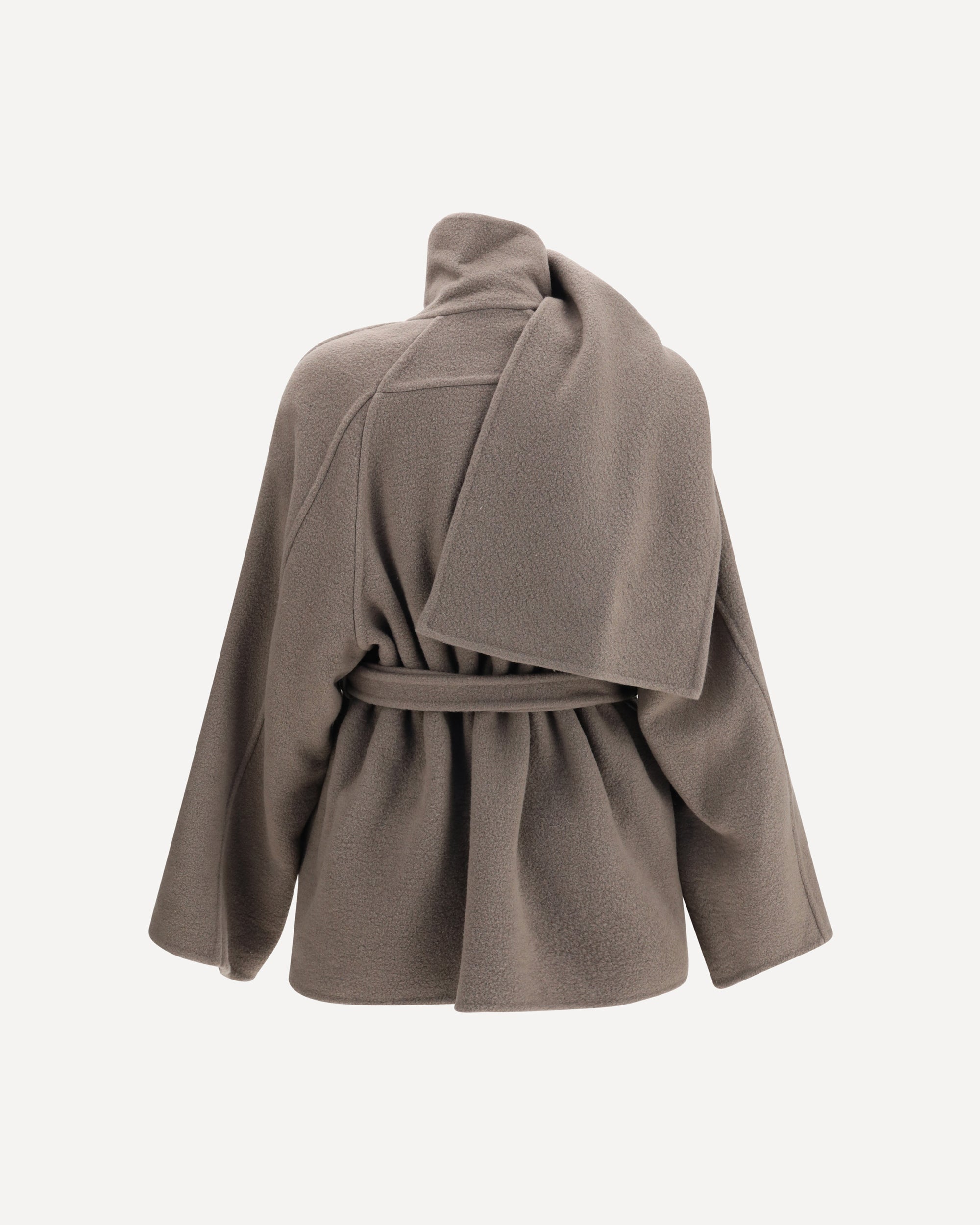 RICK OWENS Scarf Flight Jacket BROWN | Base Blu