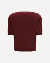 T-shirt in lana Marea - BORDEAUX | Base Blu