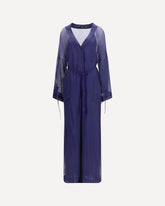 Viscose and silk gauze Jumpsuit - BLUE | Base Blu