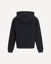 Cotton logo-detail Hoodie - BLACK | Base Blu