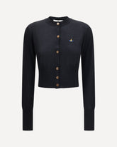 Bea wool Cardigan - BLACK | Base Blu