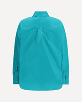 Camicia in taffetà di seta - AZZURRO | Base Blu