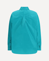 Camicia in taffetà di seta - AZZURRO | Base Blu