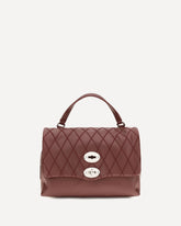 Postina Tramè leather Top Handle Bag - RED | Base Blu